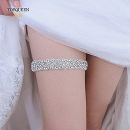 topqueen S216-D Fahi Sexy Wedding Lace Garter Belt Girl Rhineste Party Bridal Women Lingerie Cosplay Leg Ring Suspender y46P#