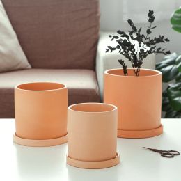 Planters Terracotta Flower Pot Air Permeable Waterpermeable Green Radish Flowers Potted Cactus Ceramic Clay Pot With Hole In The Bottom