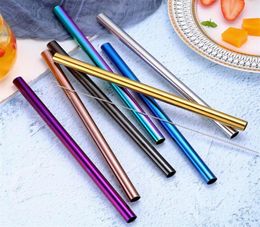Milk beverage straws stainless steel straw 21512 dazzle colors environmental protection Reusable Straw Drinking Straws Tools I3505897882