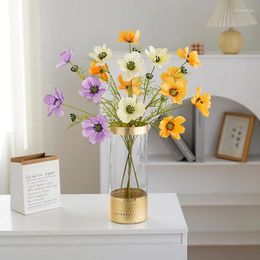 Decorative Flowers Chamomiles Silk Artificial Flower 60cm Daisy White Fake Room Wedding Home Table Decorations Party DIY Bouquet Gifts 1PCs