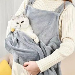 Cat Carriers Super Soft Hugging Suit Sweeping Apron Non Stick Woolen Skirt Kangaroo Bib That Can Hold Clothes