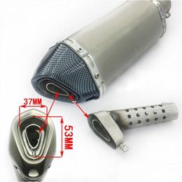 Motorcycle Exhaust System Stainless Steel Db Killer Modified Tail Pipe Sound Silp On Reduce Noise For 38-51Mm Silencer Drop Delivery A Otba7