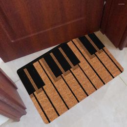 Bath Mats Piano Pattern Floor Mat Bathroom Throw Rugs Kitchen Carpet Carpets Home Bathmat