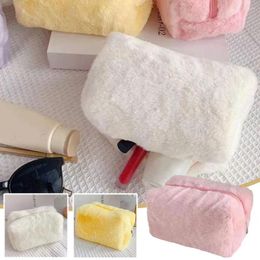 Storage Bags Fur Makeup For Women Soft Travel Cosmetic Bag Organiser Case Young Lady Girls Make Up Necessaries 1 Pc Solid Hand Y0A9