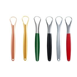 2024 1PC Useful Tongue Scraper Stainless Steel Oral Tongue Cleaner Medical Mouth Brush Reusable Fresh Breath Maker