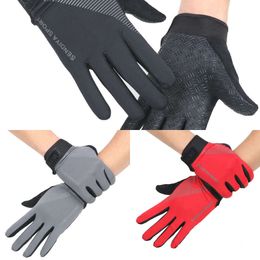 Upgrade Summer Men Cycling Gloves Breathable Bike Gloves Spring Non-Slip Women Motorcycle Fitness Full Finger Bicycle Fishing Gloves