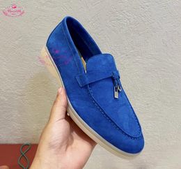 Casual Shoes Cow Suede Women's Flats Designer Loafers Causal Moccasin Comfortable For Driving And Leisure Summer Walking Ladies