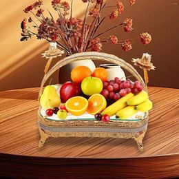 Plates European Fruit Basket Snack Plate Rectangle Table Organizer Vegetable And Bowl