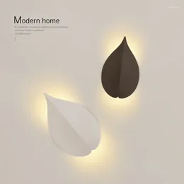 Wall Lamps Personalised And Creative Lamp LED Modern Simple Nordic Leaf Decoration Master Bedroom Bedside