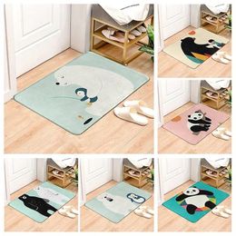 Bath Mats Anti-slip Mat Small Rug Shower Decorative Absorbent Foot Entrance Door Kitchen Bedroom Bathtub Toilet