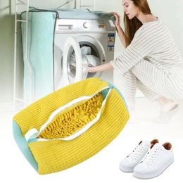 Laundry Bags Cotton Shoe Wash Bag Cylinder Capacity Washing Anti-deform Reusable For Safe Shoes