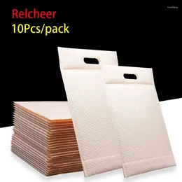 Storage Bags Relcheer Light Pink Foam Bubble Portable Express Cothes Packaging Pouch Organiser Shockproof PE Padded Bag