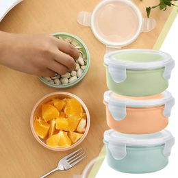 Storage Bottles Plastic Lunch Box Bento Vegetables Fruit Salad Fresh-keeping Bowl With Lid Seal Leak Proof Camping Picnic Food