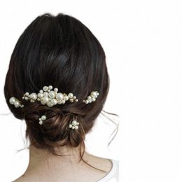 5 PCSt Simulated Pearl Hair Pins Clips and Comb For Women Frs Hair Combs Wedding Bridal Party Hair Jewelry For Gift Women Z0Zq#