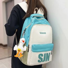 School Bags Trendy Female Leisure Waterproof Book Bag Women Kawaii Laptop Nylon Ladies Travel Girl Cool College Backpack Fashion