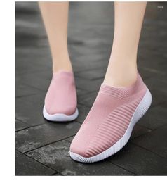 Fitness Shoes Women Sneakers High Quality Vulcanised Slip On Flats Loafers Plus Size 43 Walking Flat Zapatos De Mujer