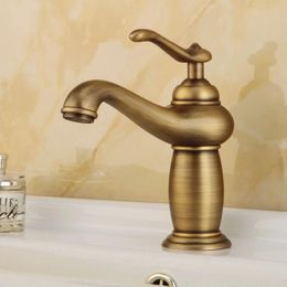Bathroom Sink Faucets Classical Wonderful LAMP Shaped Antique Bronze Basin Faucet Top Quality Brass Home 5 Colors Wholesale No.112