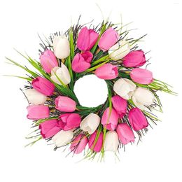 Decorative Flowers Mother's Day Wreath Door Decoration Flower Spring Summer Home Window Suction Cups