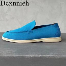 Casual Shoes Spring And Autumn Mixed Colour Comfortable Simple Versatile Flat For Men To Go Out A Walk Slip-on Shoe 2024