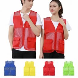 clothes Coal Vest New Colour Safety Multi-pocket Railway Workshop Bright Work Breathable Uniform 2023 Miners 83h3#