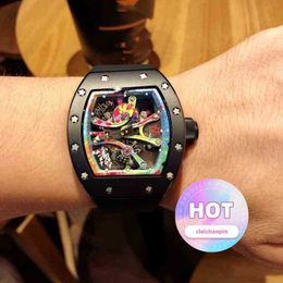mens watch designer watches movement automatic luxury Luxury Mechanics Wristwatch personalized graffiti