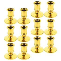 Candle Holders 12 Pcs Candlestick Plastic Tealight Cup Creative Candleholder Taper Wedding Electronic Indoor Stand Led