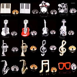 Brooches Fashion Brooch High Quality Neckline Music Design Lapel Pin Men Jewelry Trendy Small Badges Mans Accessories