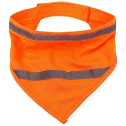 Dog Apparel Pet Triangle Towel Bandanas For Night Reflective Scarf Decor Walking Fashionable Outdoor