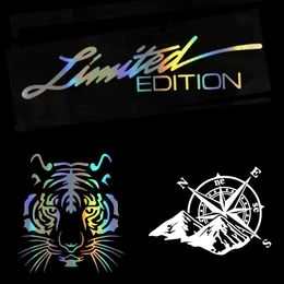 Fashion Car Laser Sticker Mountain Fashion Auto Body Styling Decoration Decal Colorful Rear Windshield Stickers