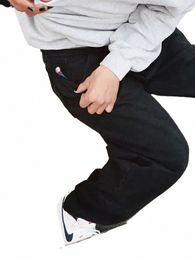 Уличная одежда с вышивкой Джинсы Big Boy Брюки Y2K Хип-хоп Карто Графические мешковатые джинсы Мужские женские широкие брюки Harajuku с высокой талией P8x1 #