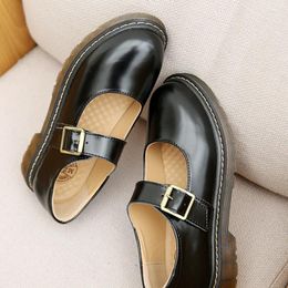 Casual Shoes 2024 Summer Fashion Japanese College Style Jk Uniform Tendon Bottom Round Toe Single Mary Jane Lolita