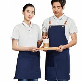 restaurant Waiter Workwear Short Sleeve Hotel Milk Tea Fast Food Restaurant Barbecue Hot Pot Restaurant Tooling T-shirt Catering F7E6#