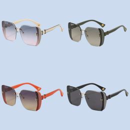 Óculos de sol vintage designer feminino polarizado casual verão homem óculos de sol lentes de cor gradiente lentes de sol mujer tons ao ar livre fa0113 h4