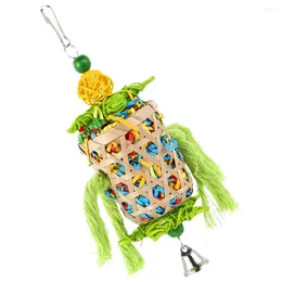 Other Bird Supplies Parrot Chew Toy Molar Wooden Playset Pet Accessory Cage Supply Hanging Small Toys Natural Birdcage Biting Chewing