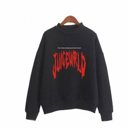 rip juice wrld oversized Hoodies men Lg Sleeve Fleece Turtleneck Sweatshirt Casual Pullover Hooded Jacket Hip Hop Streetwear Q4xp#