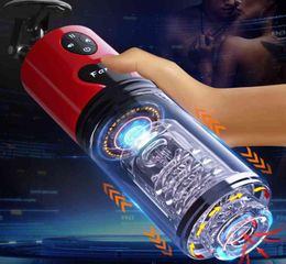 Male Masturbator Automatic Telescopic Rotation Real Vagina Voice Masturbation Cup For Men Pocket Pussy Strong Thrusting Sex Toys8005477