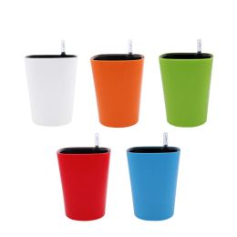 Planters Automatic Self Watering Flower Plants Pot 2023 New PP Self Watering Planters Flower Pots Indoor with Water Level Indicators