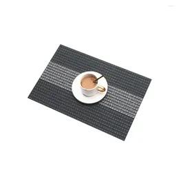 Table Mats Cup Protection Mat Eco-friendly Pvc Placemat Set For Kitchen Dining Thickened Braided Heat-resistant Manteles