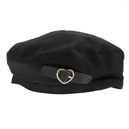 Berets Woman Cotton Beret Hat Artist Cap Black Beanie Vintage For Custom