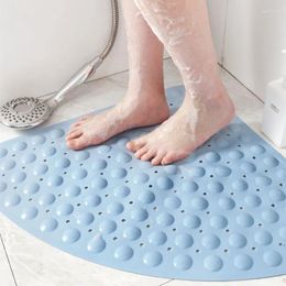 Bath Mats Bathroom Doormats Sector Suction Cup PVC Floor Mat El And Home Non-slip Massage Foot Modern Style Carpet Hand Washable Rug