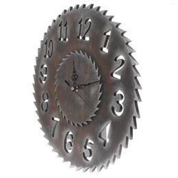 Wall Clocks Clock Vintage Room Gear Industrial Mantlepiece Livinghanging Steampunk Silent Rustic Metal Decals Decor