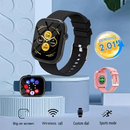 Voice Calling Smart Watch 2.01'' Full Touch Screen Sports Health Blood Heart Rate Monitor Smartwatch for IOS Android Xiaomi