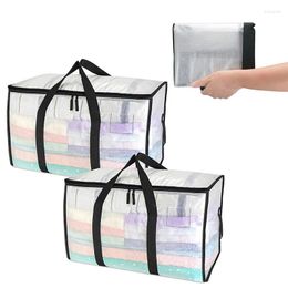 Storage Bags Models Transparent Thickened Portable Bag Quilt Clothing Organize Moving Packing Tool Large Capacity For Travel