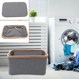 Laundry Bags Basket Grey Dirty Clothes Hamper Collapsible Oxford Cloth Storage Bin