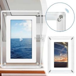 Digital Photo Frames Acrylic Digital Photo Frame 7 Inch 1500mAh IPS Screen 4G Memory Volume Button Speaker Type C Cut Gift For Loved Porta Retrato 24329