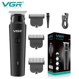 VGR Hair Cutting Machine Professional Hair Clipper Beard Trimmer Barber USB Rechargeable Electric Cordless Trimmer for Men V-933 240322