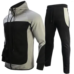 Men's Tracksuits 2024 Mens Tracksuit Hooded Sweatshirts And Jogger Pants High Quality Gym Outfits Autumn Winter Casual Fitness Sports Hoodie
