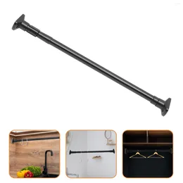 Shower Curtains Clothes Rail Curtain Rod Extendable Bar Drying Home Supply Abs Wardrobe Tension