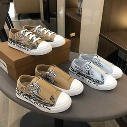Brand kids shoes designer baby Sneakers Size 26-35 Box protection Bear face pattern print boys girls casual shoes 24Mar