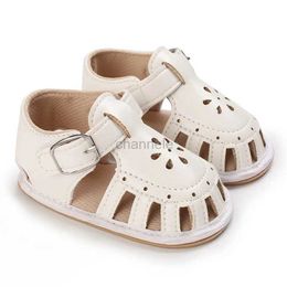 Sandals Summer Kids Sandals Baby Girls Toddler Soft Non-slip Hollow Out Shoes Infant Beach Shoes Girls Casual Roman Slippers 240329